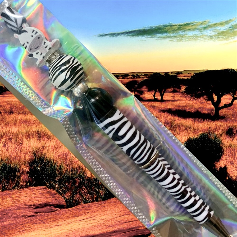 Zebra Patterned Pen - Picture 3 of 5